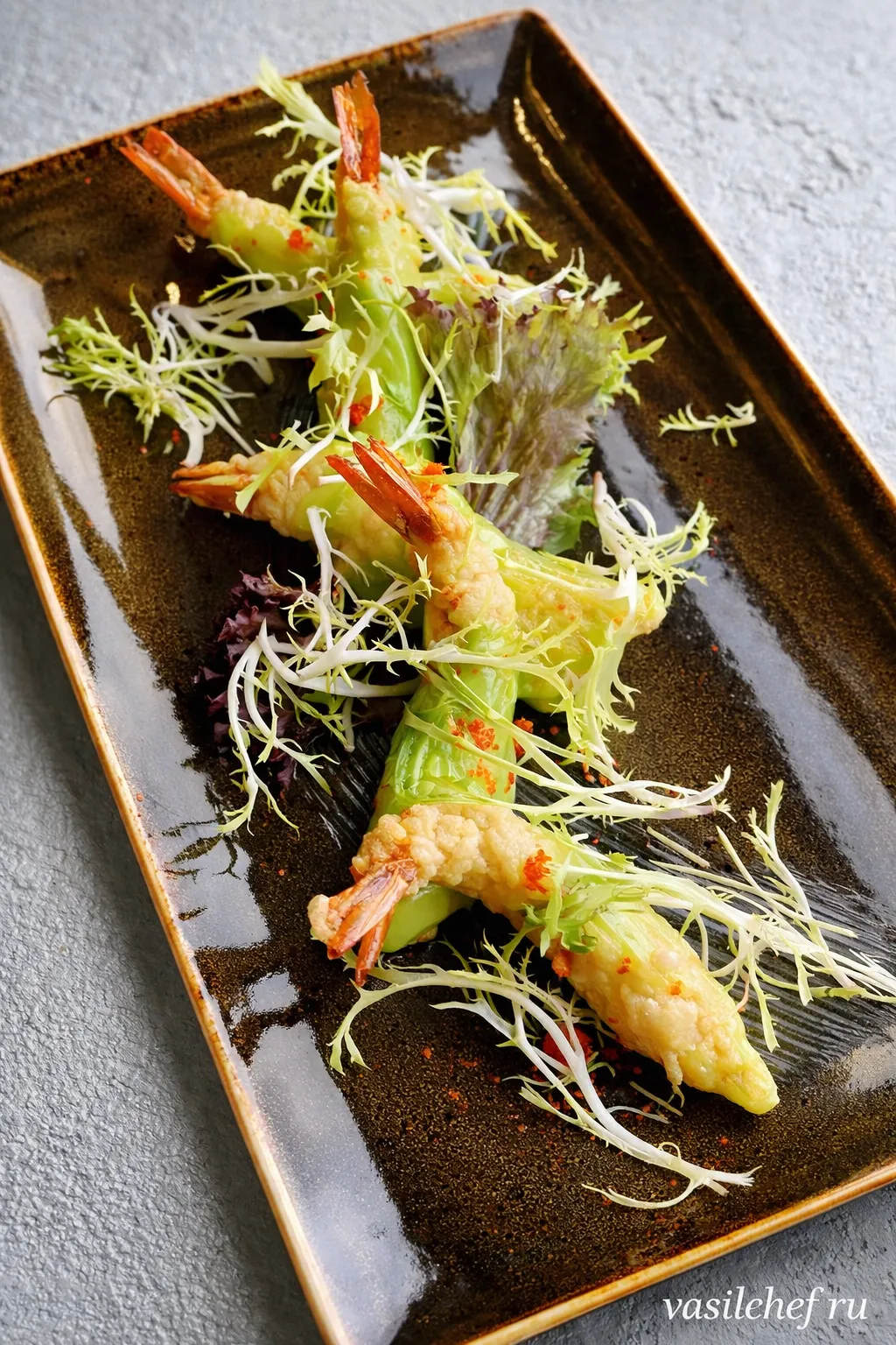 Signature prawn and avocado appetiser